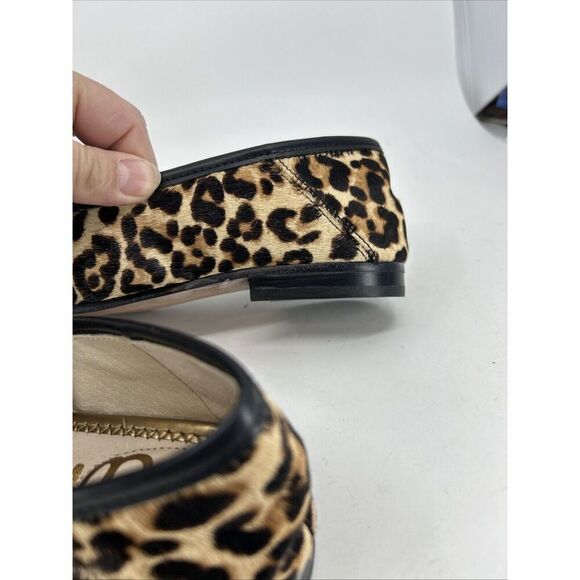 Sam Edelman Lorraine Women's Sz 5.5 Leather Bit Slip-On Loafers LEOPARD - Picture 7 of 9